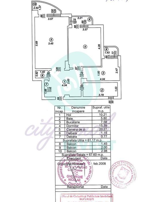 2 camere in noul cartier al Justitiei - Camera de Comert