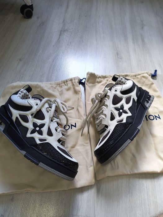 Louis Vuitton skates alb negru 40