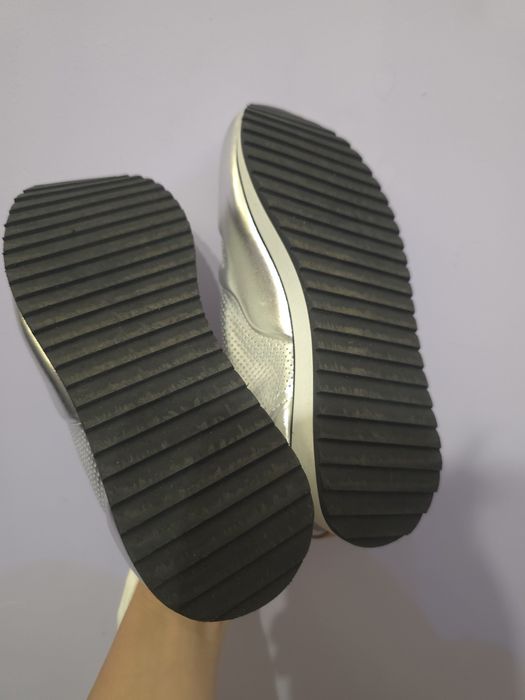 Дамски сребърни маратонки Aquamarine 36