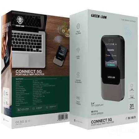 5G, 4G LTE Wi-Fi роутер Green Lion Connect 5G (Wi-Fi 6)