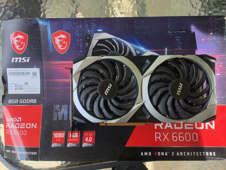 MSI Mech 2X Rx6600 8GB GDDR6