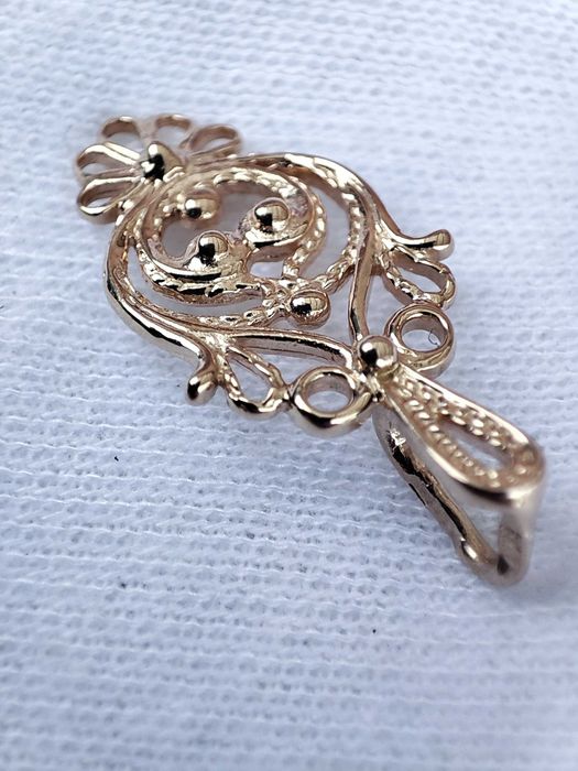 Pandantiv Aur retro 583 14K Rusia Rusesc Traditional Aur Rusesc Unicat