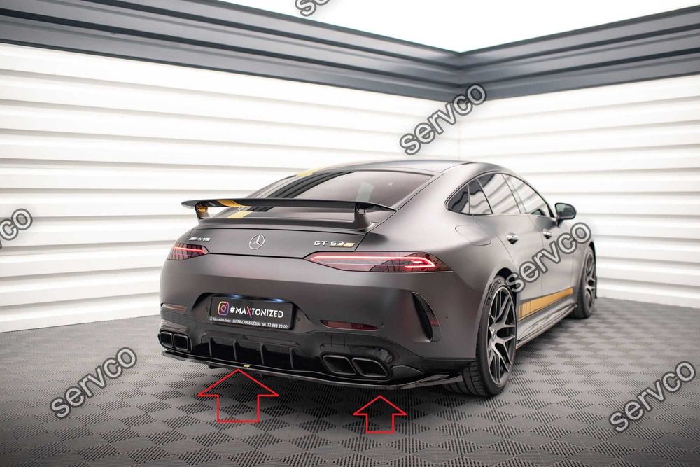Pachet Set Splitter Exterior Lip Prelungiri Body kit tuning AMG GT 63 S 4 Door-Coupe 2018- v3 - Maxton Design