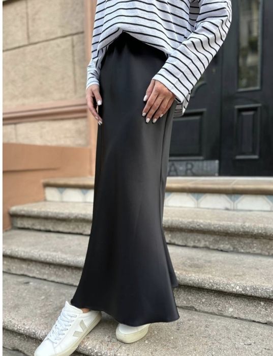 атласные юбка новый