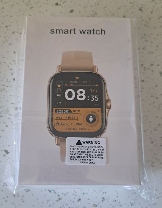 Ceas inteligent fitness unisex negru si alb model 2025 NOU