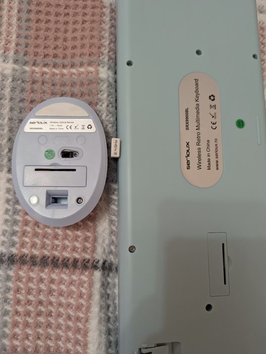 Tastatura si Mouse Serioux Set Albastru