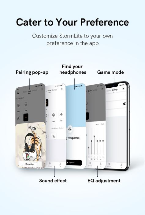Безжични ENC слушалки QCY H-2, Bluetooth 5.3, 60h. Play, Bass и EQ APP
