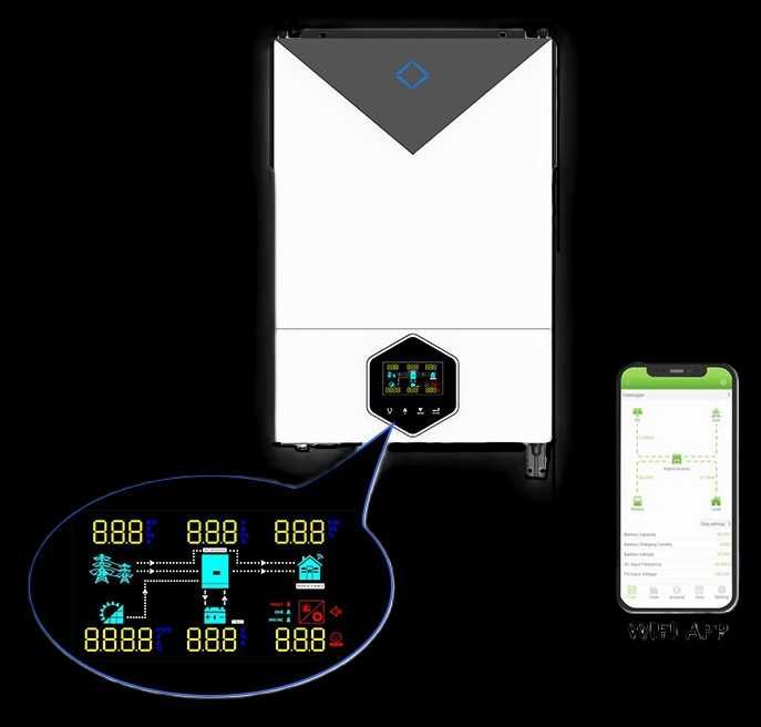 Куеш инвертор  компанииядан  SUMRY  MPS-VIII PRO SERIES 3,6kW ва бошка