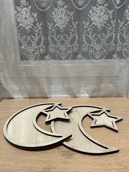 Деревянный поднос тарелка