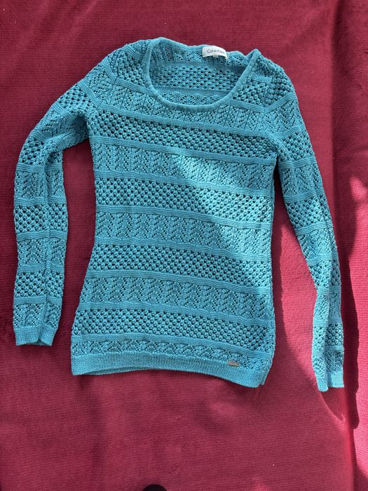 Calvin klein фино плетен пуловер