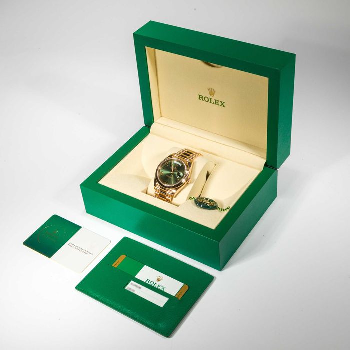 Rolex Day-date “President” 40mm 228235 Olive Green dial 60th Anniversary Edition