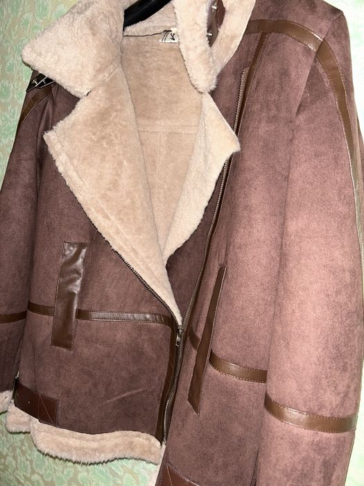 Дубленка косуха,замшевая