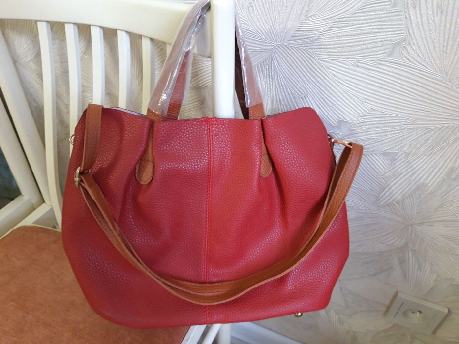 Сумка тоут красная