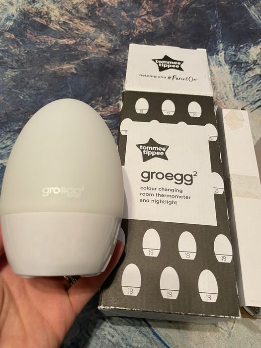 (Nou) GroEgg Termometru de camera bebelusi digital si lumina de veghe