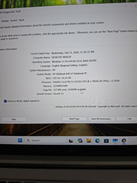 HP G7 840 EliteBook