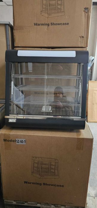 Vitrina electrica calda cu led simpla,dubla,tripla -TRANSPORT GRATUIT