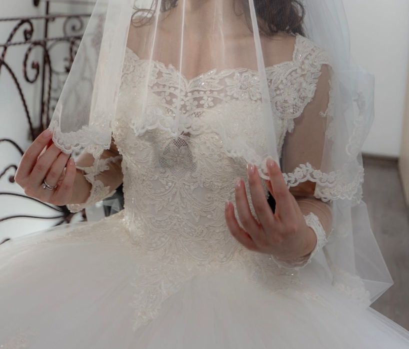 Rochie de mireasă mărime 34-36 Andre & Nicolas Collection