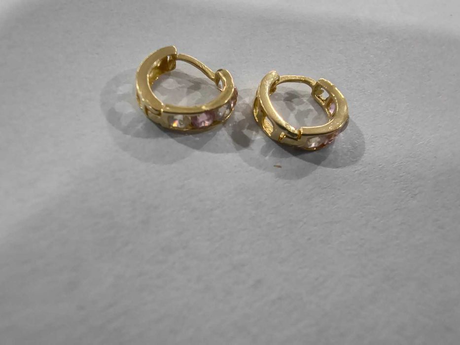 Златни детски обеци 14 карата