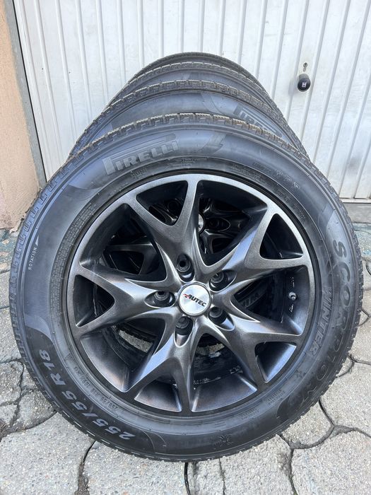 Jante aliaj 5x130mm, anvelope 255/55 R18, VW Touareg, Audi Q7, Cayenne