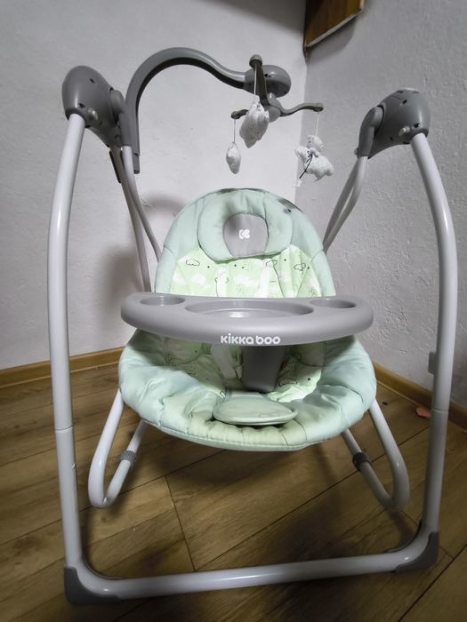 KIKKA BOO Люлка-шезлонг 2в1 MIA STELLA MINT