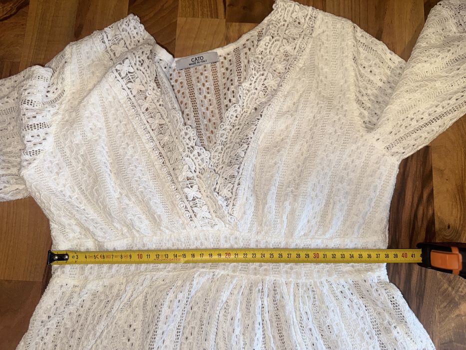 Bluza alba dantela - Cato, marime universala