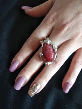 Эксклюзивное серебряное кольцо с СЕРДОЛИК ом