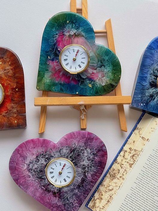 Часы из эпоксидный смолы