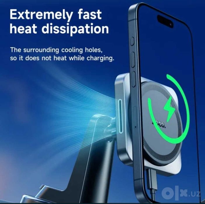 Hoco HW15 Speed Магнитный Авто Держатель
MagSafe 15W для iPhone 12до16