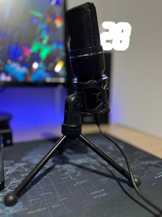 Професионален стрийминг микрофон Marvo, черен, USB | MARVO MIC 03