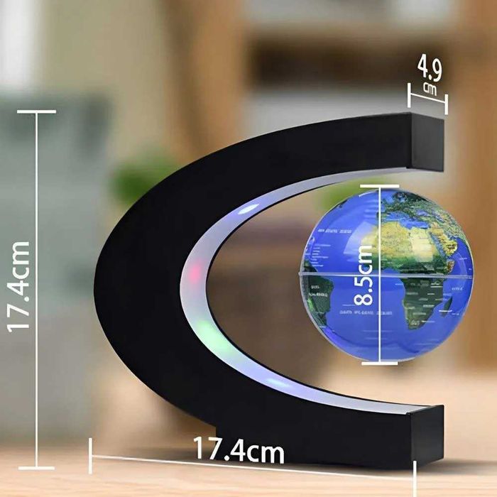 Левитиращ магнитен глобус с нощна лампа