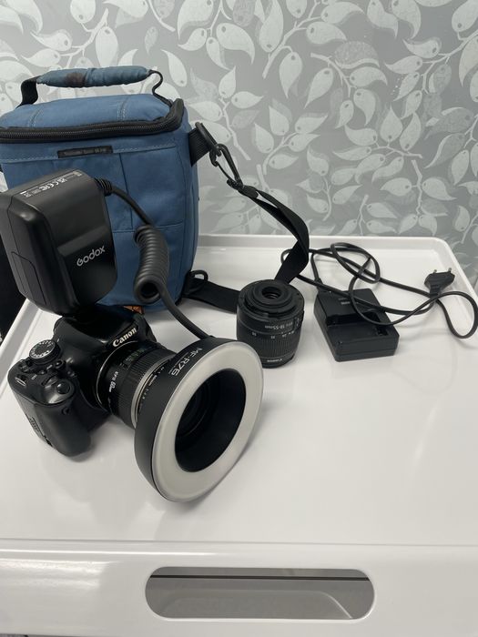 Фотоаппарат canon eos600d, canon macro 60mm
