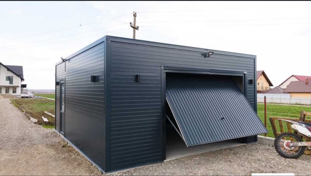 Garaje auto pe structura metalica