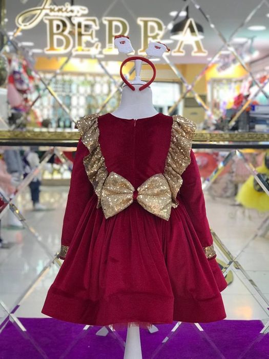 Платье для девочек велюр в ассортименте