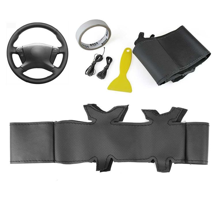 Калъф за волан шиещ Тойота Авенсис 2003-2007 / TOYOTA AVENSIS 03-07