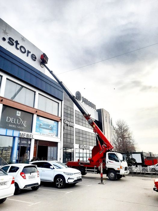 Avtovishka ijarasi foydalanish qulay avtolift автовышка вишка