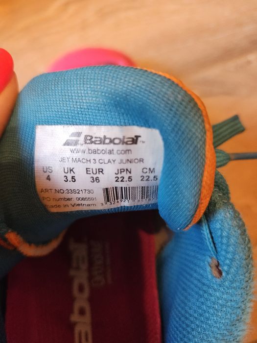 Детски маратонки/ обувки за тенис на BABOLAT номер 36 използвано