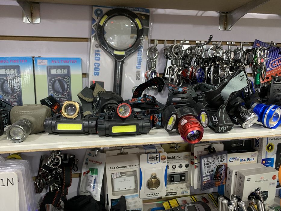 Фонарики зарядные, батарейчные