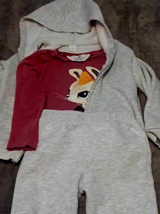 Set trening +bluza fetițe 3/4 ani