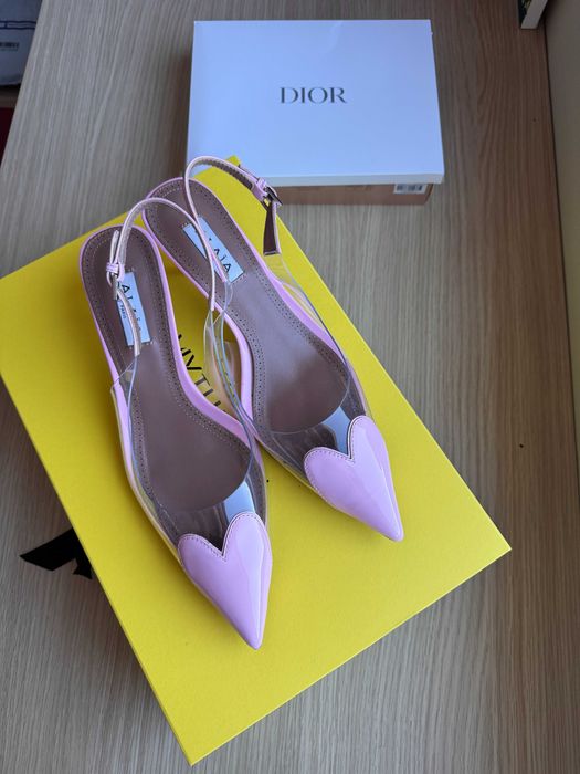 Alaïa coeur розови обувки