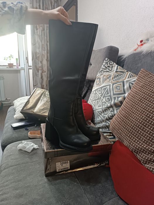 Продам сапоги кож