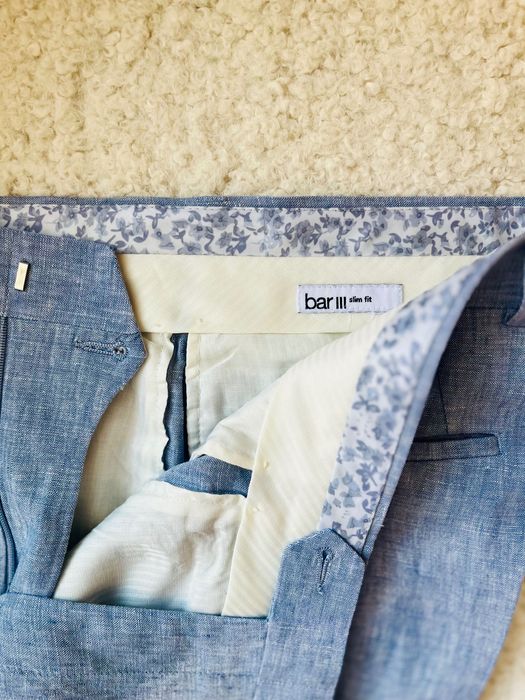 Мъжки син ленен панталон от Мейсис Ню Йорк