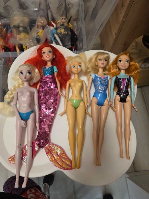 Барби, Тинкърбел, Порцеланова кукла, рокля за ретро Барби, Елза и Ана