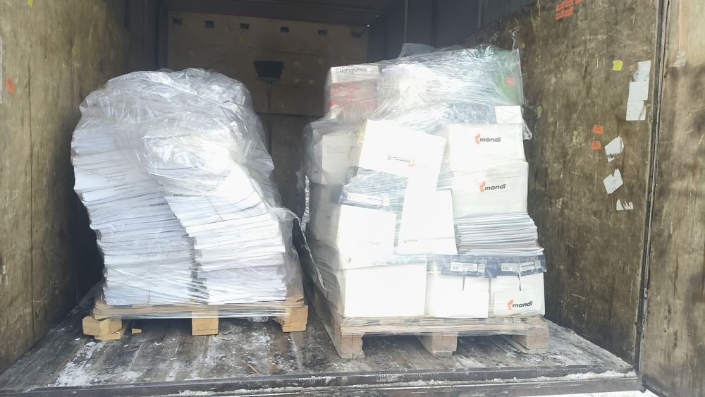 Пример картон макулатура