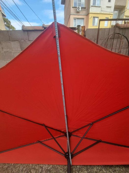 Чадър за тераса и балкон, половин чадър, козирка