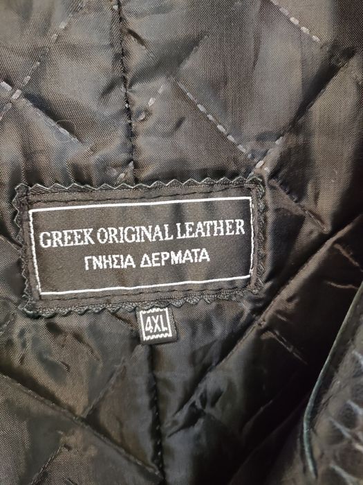 Palton haina lunga piele naturala greceasca, noua,  pelerină, parpalac