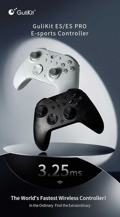 Геймърски контролер GuliKit ES PRO(TMR Anti-Drift)Най-бързият Wireless