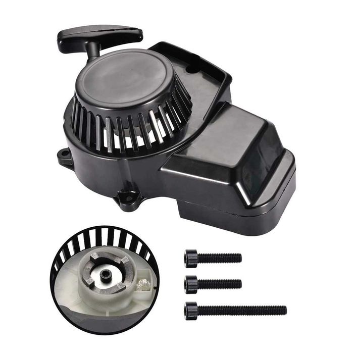 Set Starter Recoil pentru Mini ATV si Dirt Bike 47cc 49cc Negru
