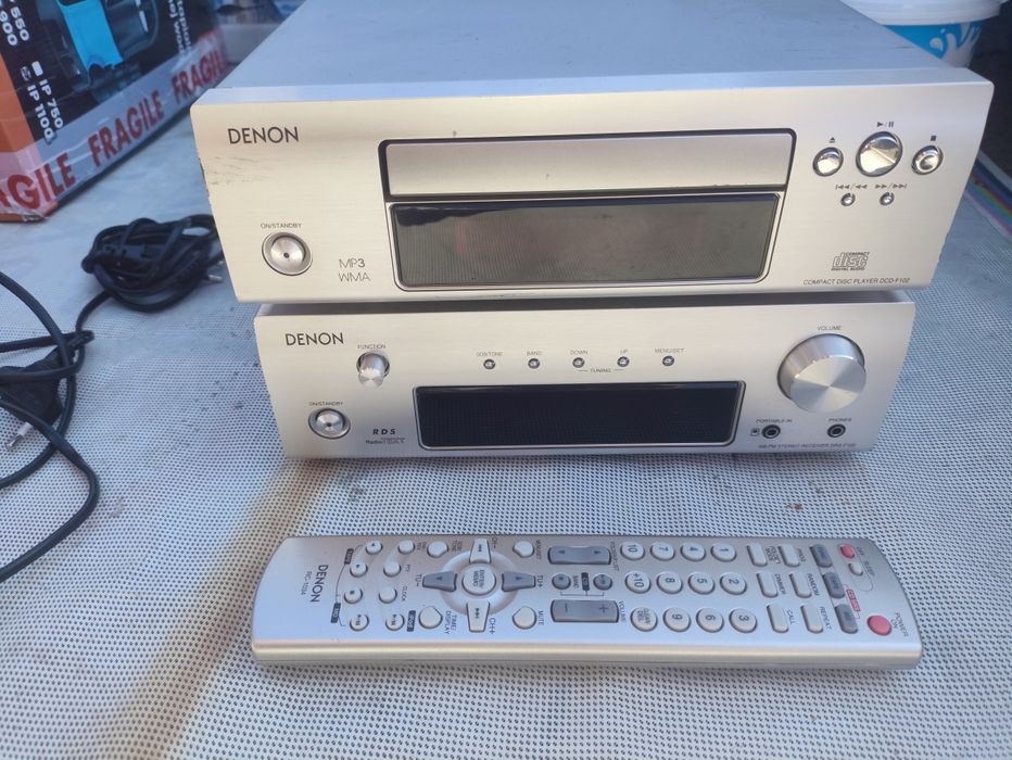Sistem hi-fi DENON DRA f-102 si DCD f-102