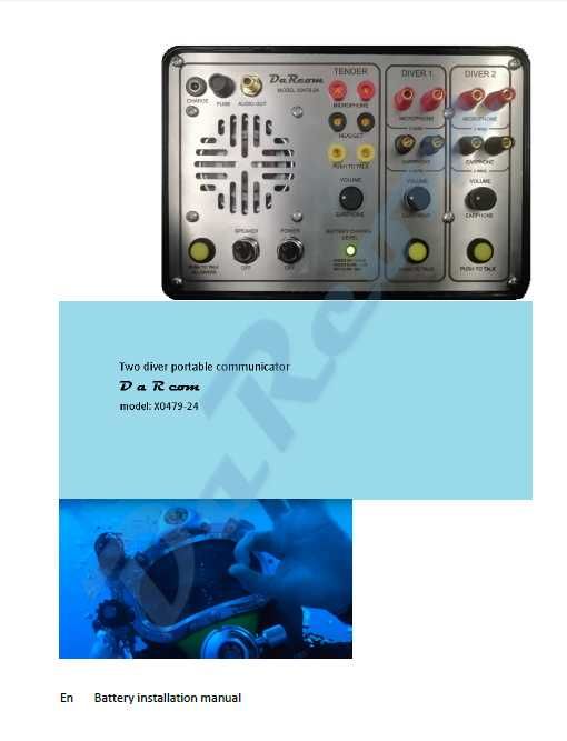 Водолазен комуникатор/Комуникатор за един или двама водолази.