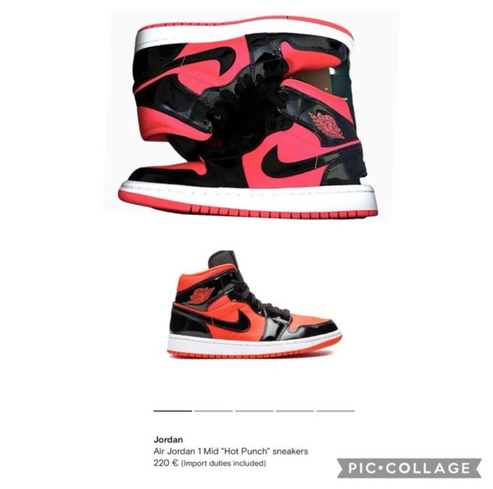 Air Jordan 1 Sisterhood Mid, Green toe low, Bright crimson